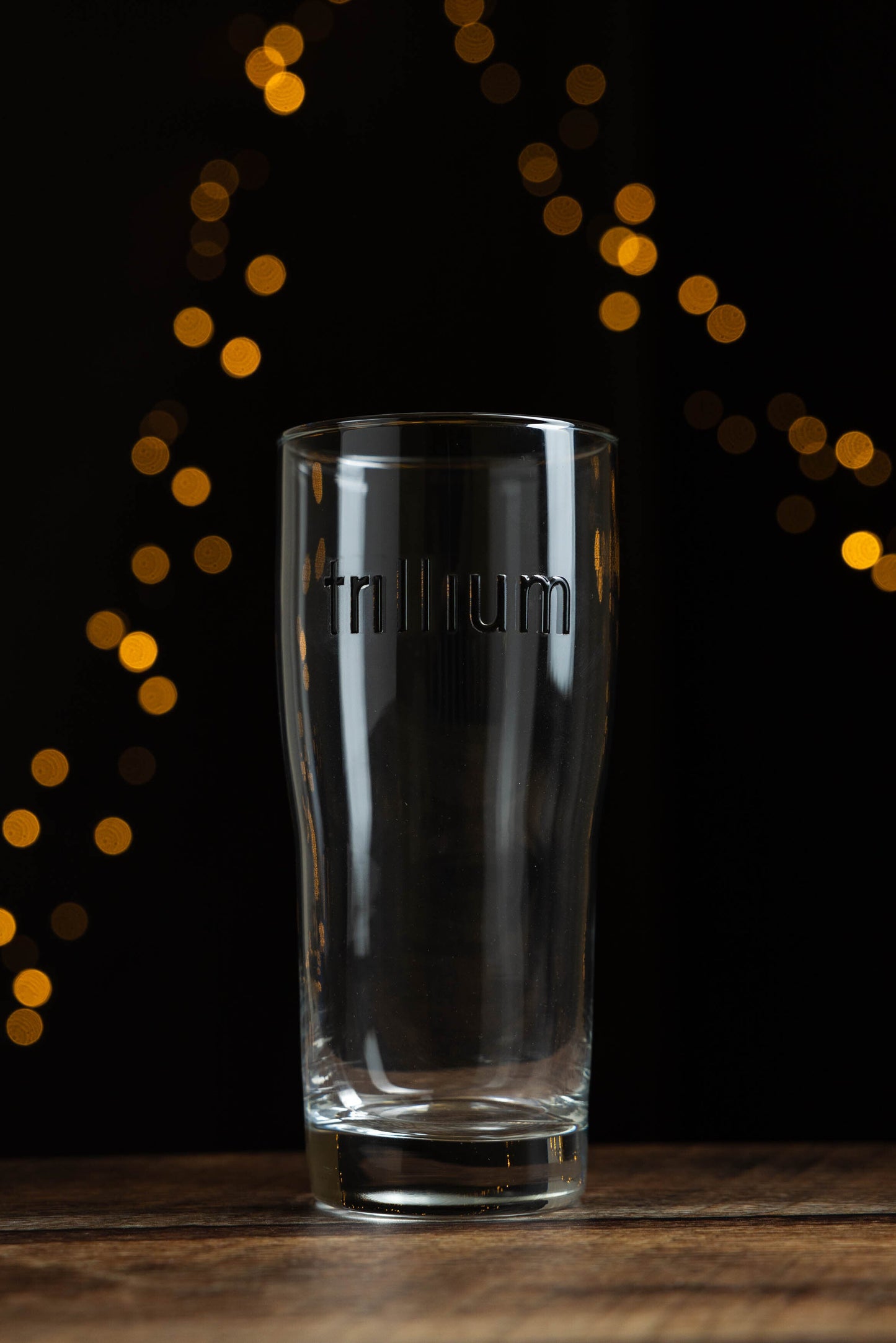 Raised Logo 16oz Glass