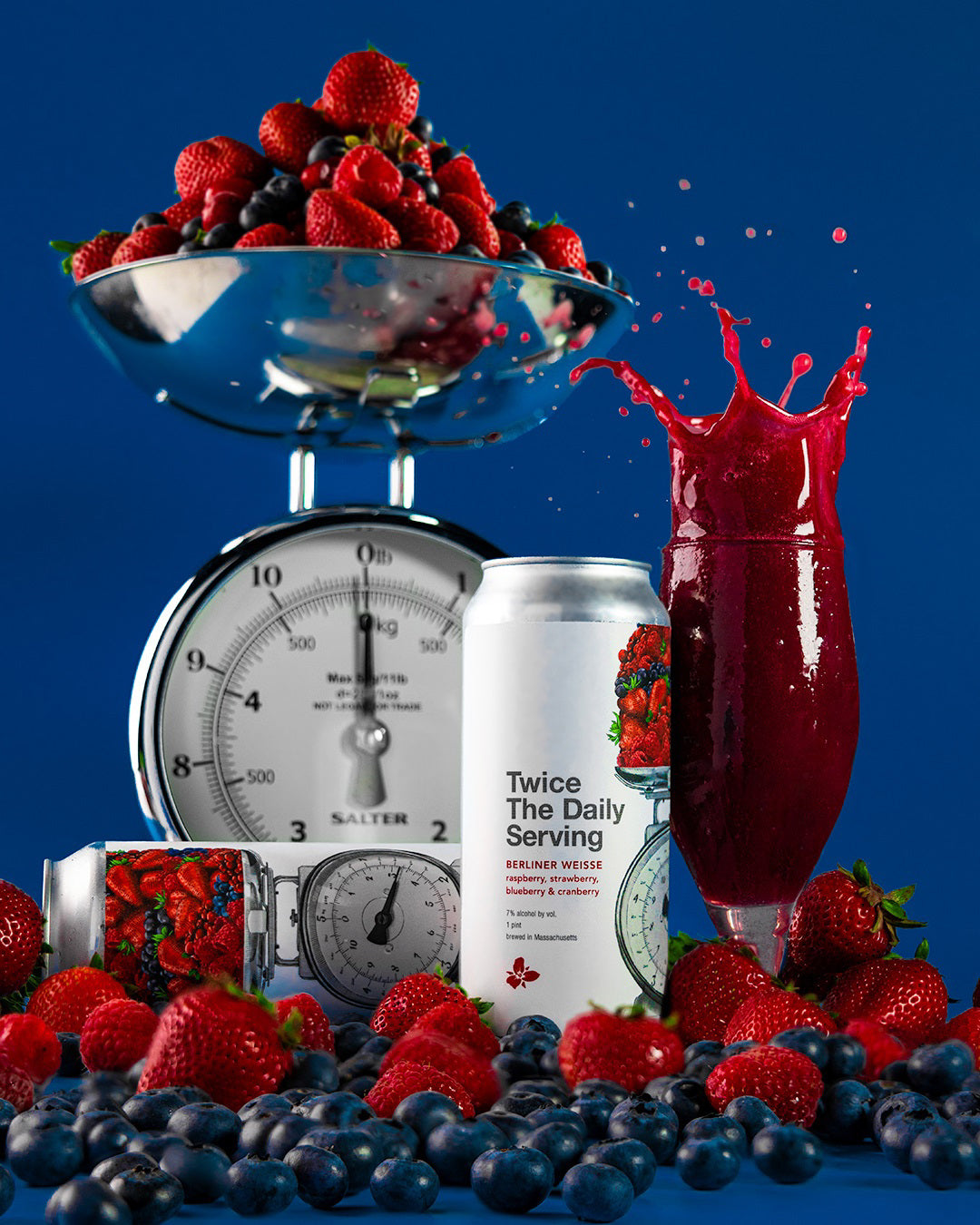 Twice the Daily Serving: Raspberry, Strawberry, Blueberry & Cranberry 4pk Cans