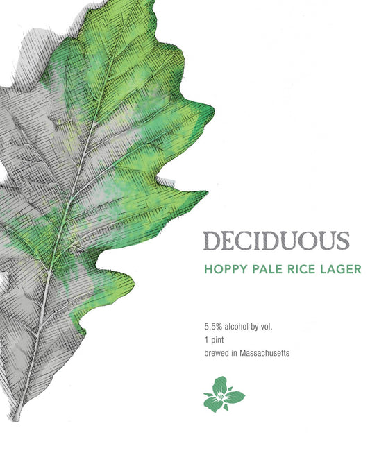 Deciduous: Hoppy Pale Rice Lager 4pk Cans