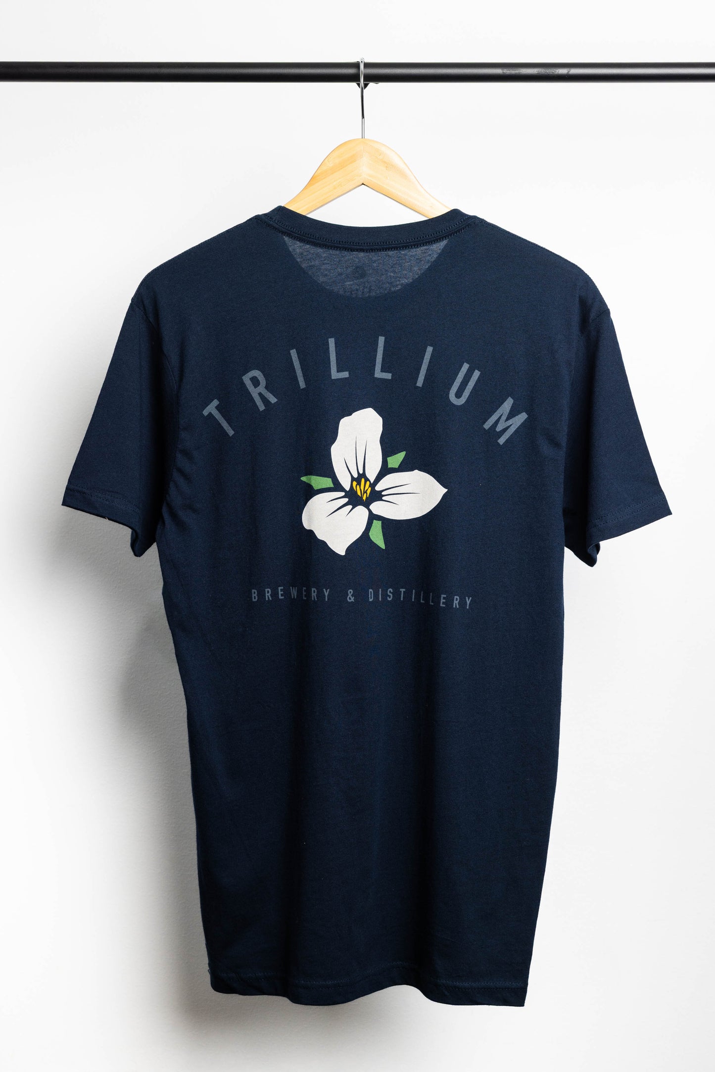 Navy Flower  Logo Shirt