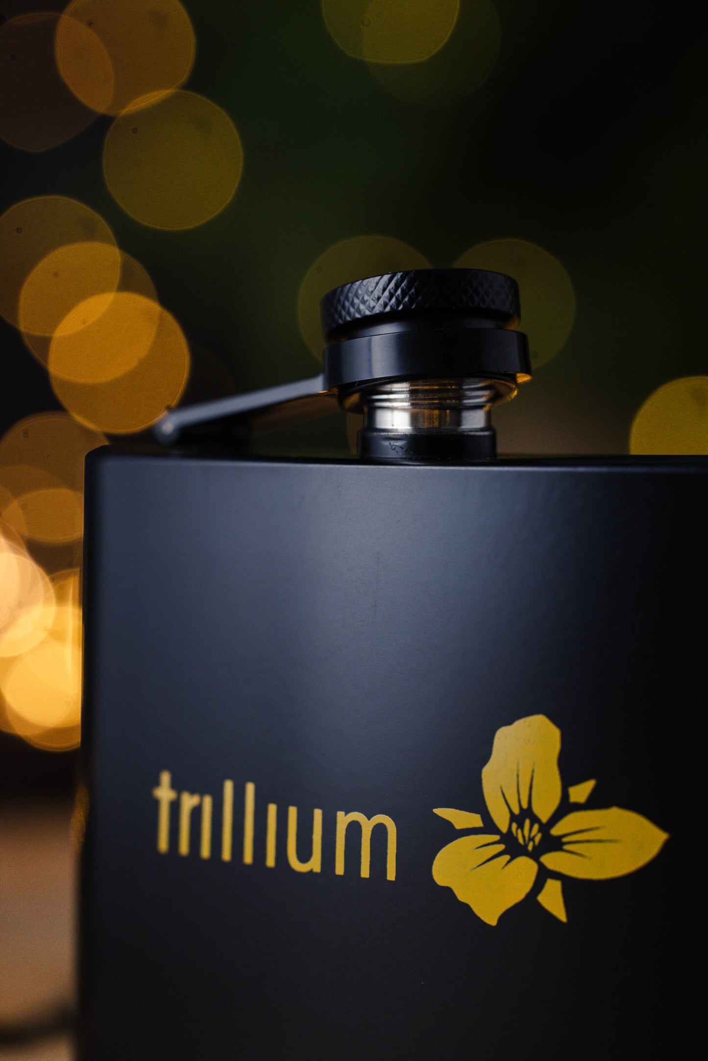 Black Stainless Steel Flask