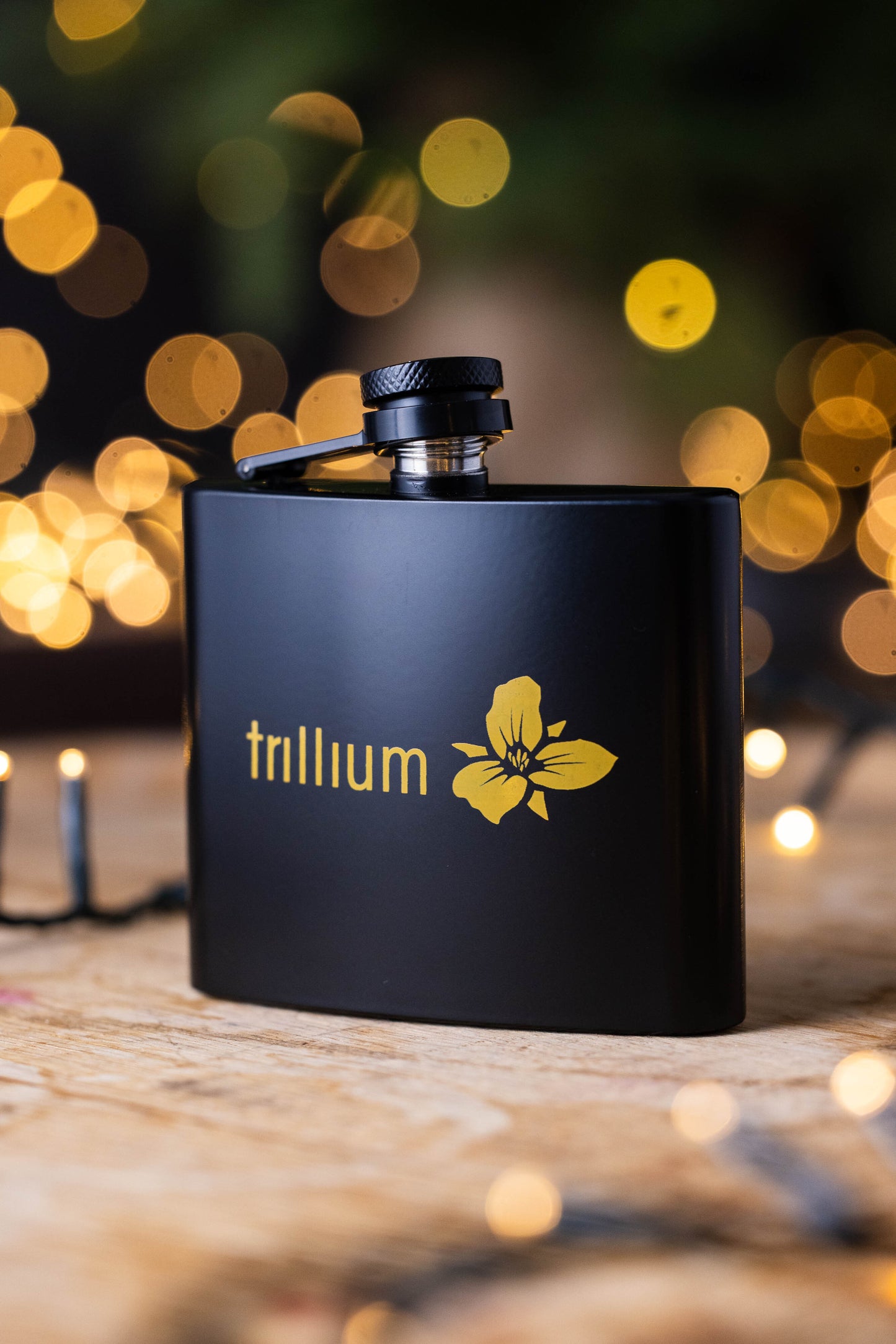 Black Stainless Steel Flask