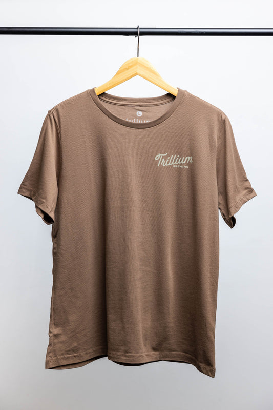 Women's Brown Script Logo T-Shirt