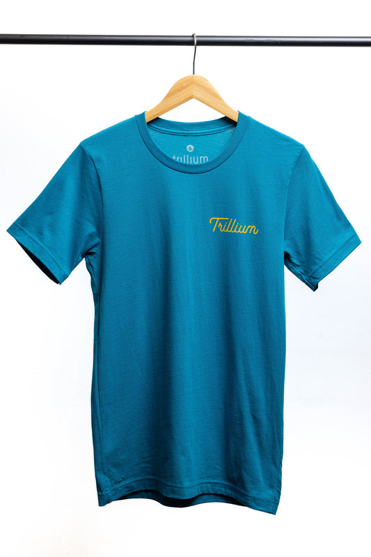 Script T-Shirt Marine Blue